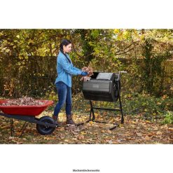 BLACK+DECKER draussen Zweikammer-Taumelkomposter, 40 Gallonen TL4V4L410