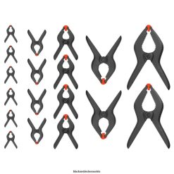 BLACK+DECKER Werkzeuge 18 Stück Federklemmen TL4V4L715