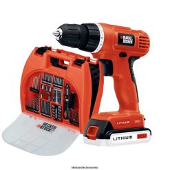 BLACK+DECKER Werkzeuge 20 V Max PowerConnect Akku-Bohrschrauber-Set, 100-tlg. Bausatz TL4V4L552