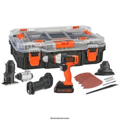 BLACK+DECKER Werkzeuge Matrix 20 V Max Akku-Kombi-Set mit 4 Werkzeugen und Aufbewahrung TL4V4L526
