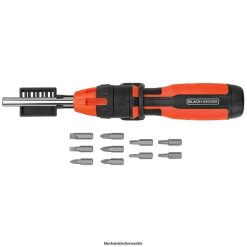 BLACK+DECKER Werkzeuge Ratschenschraubendreher 10 Bit TL4V4L604