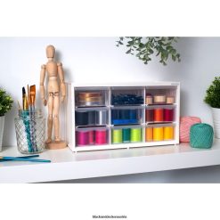 BLACK+DECKER Zuhause & Lebensstil Aufbewahrungsorganisator, großes modulares Aufbewahrungssystem mit 9 Schubladen TL4V4L123