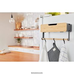 BLACK+DECKER Zuhause & Lebensstil Hänge-/Magnetregalsystem – Regal mit Tür mit Halterungen (t) TL4V4L127