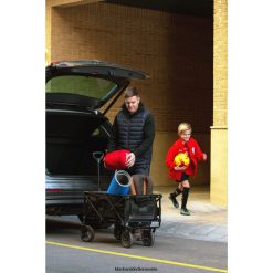 BLACK+DECKER Zuhause & Lebensstil Zusammenklappbarer Lagerwagen, zusammenklappbarer Mehrzweckwagen, fasst bis zu 176 Pfund. Schwarz TL4V4L131